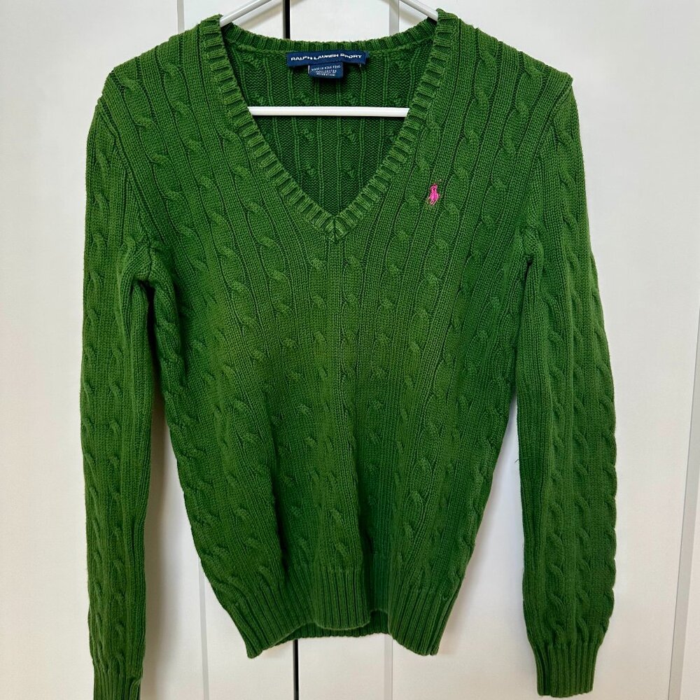 Polo Ralph Lauren Green Sweater M - Picture 4 of 4
